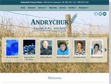 Tablet Screenshot of andrychukfuneralhome.com